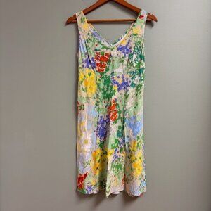 Hula Moon by Jams World Womens Paolo's Garden Dress Size M Hippie Hawaiian Beach
